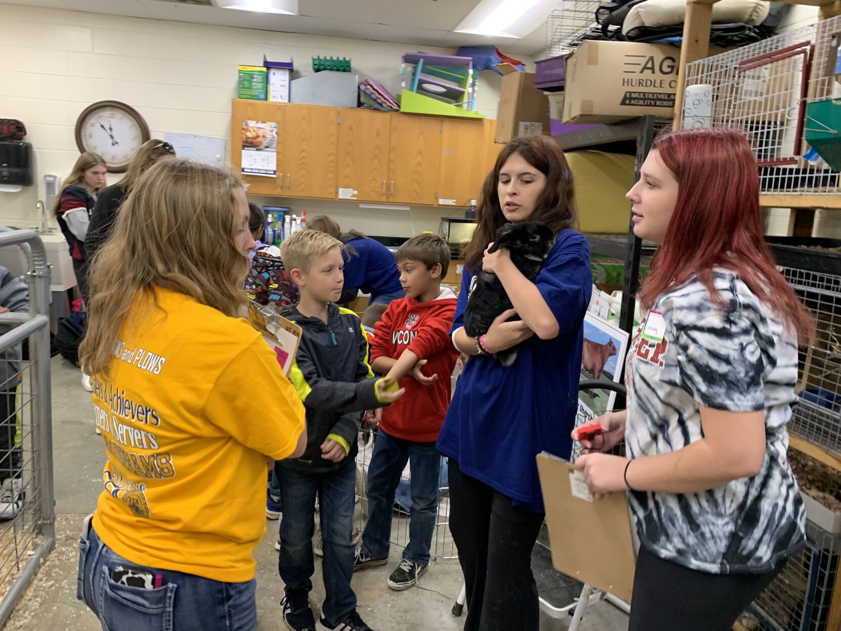 Rabbits and several other animals were on display as part of the Ag Science Day